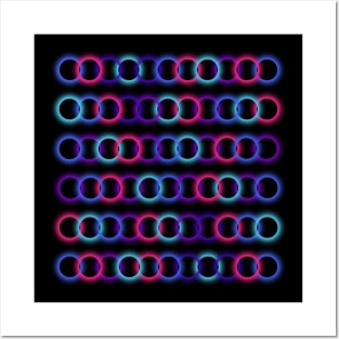 Space Orbital Chain Pattern Posters and Art